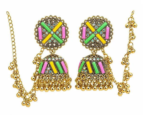 Meenakari_Jhumka_Earrings
