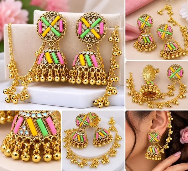Meenakari_Jhumka_Earrings