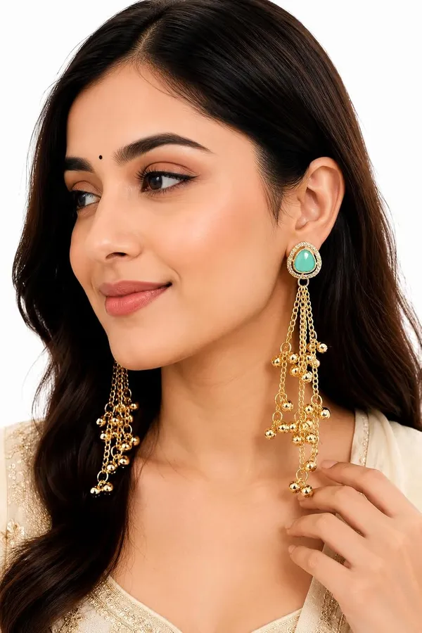 Teardrop_Stone_Tassel_Dangle_Earrings