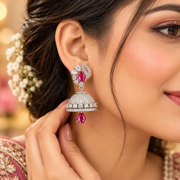 Silver_Plated_Stone_Jhumka_Earrings