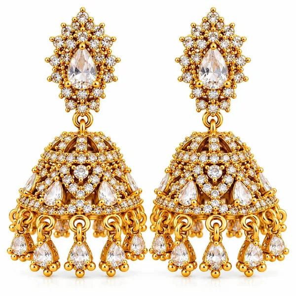 American_Diamond_Jhumka_Earrings_For_Women