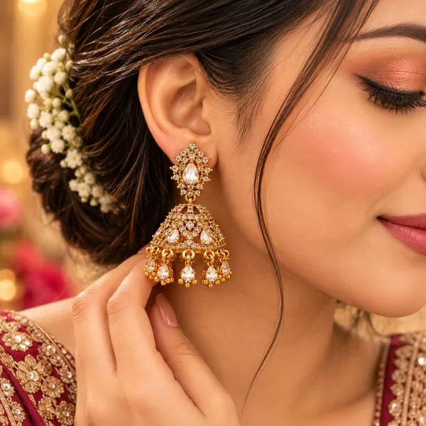 American_Diamond_Jhumka_Earrings_For_Women