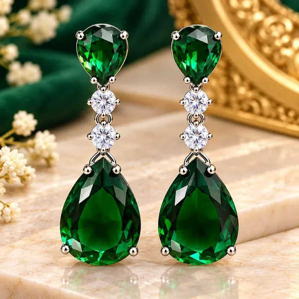 Crystal_Teardrop_Earrings_For_Women