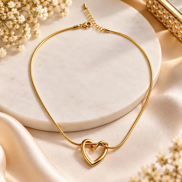 Heart_Pendant_Necklace_With_Snake_Chain