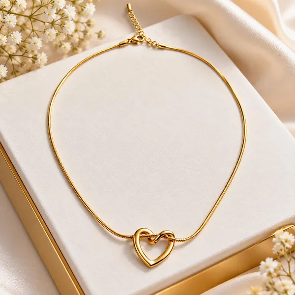 Heart_Pendant_Necklace_With_Snake_Chain