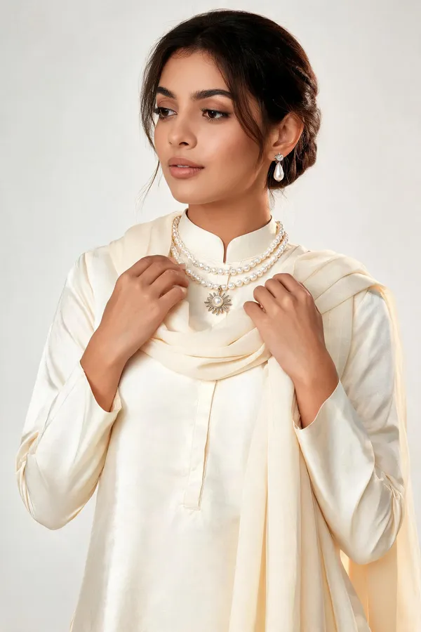 Faux_Pearl_Necklace_Set_With_Earrings
