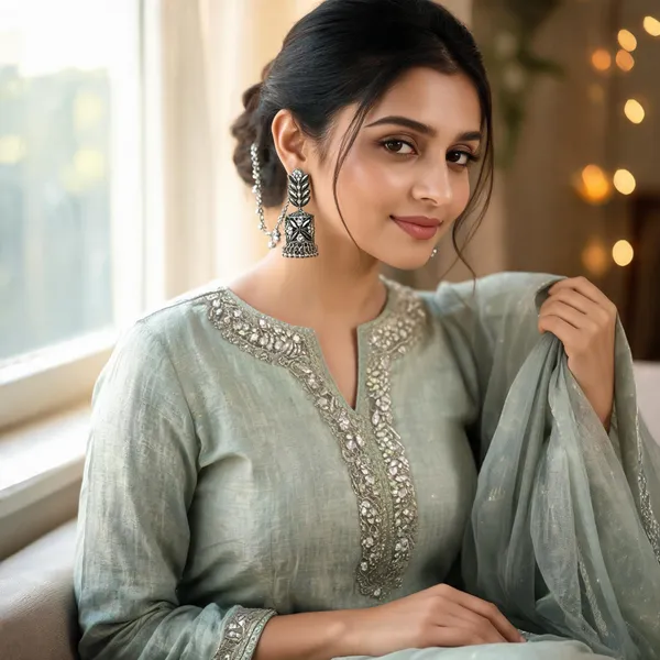 Oxidised_Leaf_Jhumka_Earrings