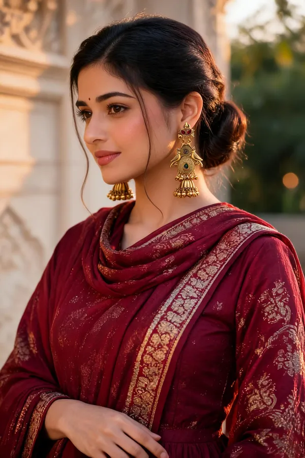 Jhumka_Earrings_With_Peacock_Motif