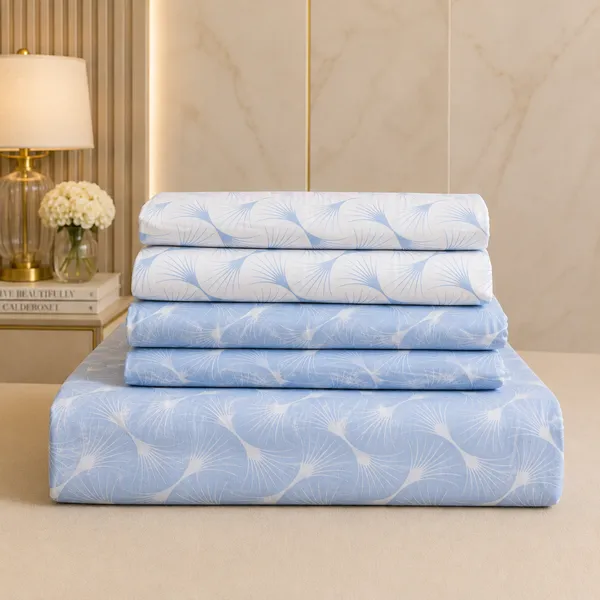Sky_Symphony_5_Pcs_Double_Bedsheet_Set_1_Bedsheet_4_Pillow_Covers