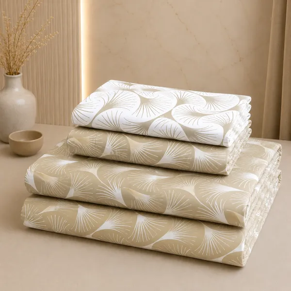 Olive_Aura_5_Pcs_Double_Bedsheet_Set_1_Bedsheet_4_Pillow_Covers