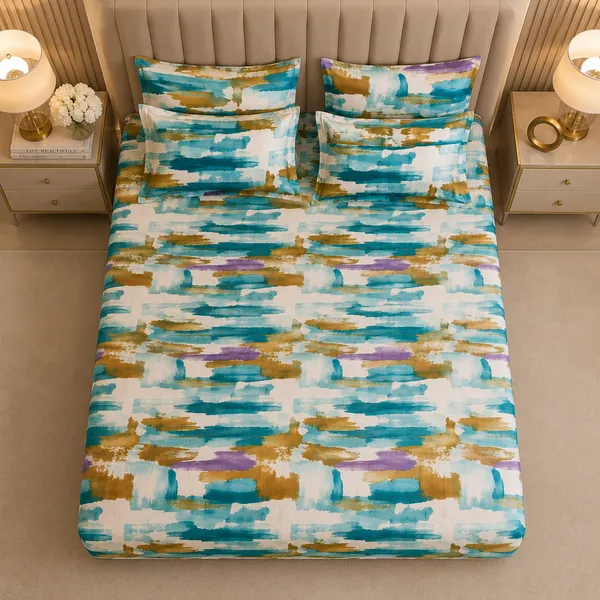 Ocean_Mist_5_Pcs_Double_Bedsheet_Set_1_Bedsheet_4_Pillow_Covers