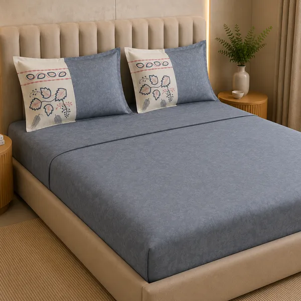 Italian_Embroidery_3pcs_King_Bedsheet_Set_1_Bedsheet_2_Pillow_Covers_Grigio