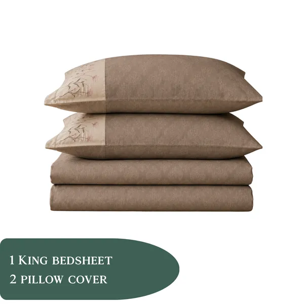 Italian_Embroidery_3pcs_King_Bedsheet_Set_1_Bedsheet_2_Pillow_Covers_Tortora