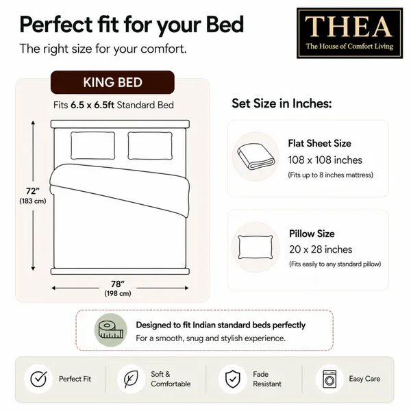 300tc_Solid_100_Pure_Cotton_King_Bedsheet_Set_1_Bedsheet_2_Pillow_Covers_Steel_Blue