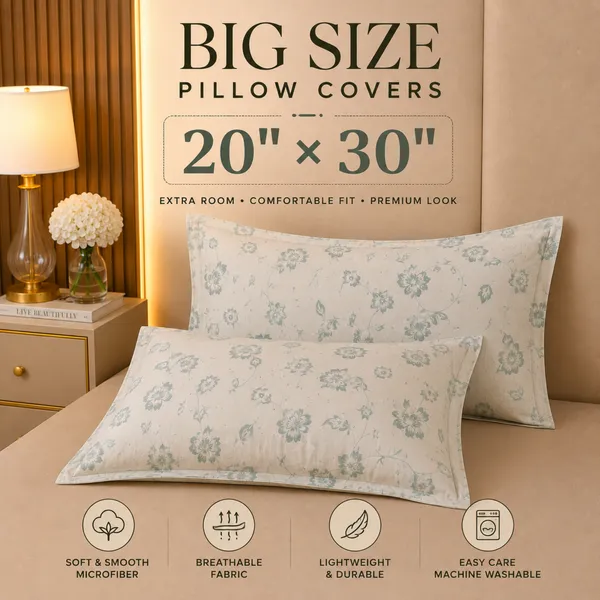 Petal_Vine_King_Size_Bedsheet_Set_1_Bedsheet_2_Pillow_Covers