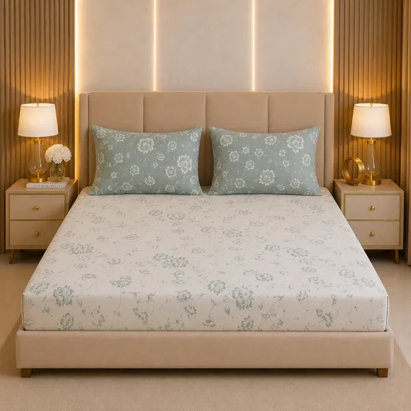 Willow_Mist_King_Size_Bedsheet_Set_1_Bedsheet_2_Pillow_Covers