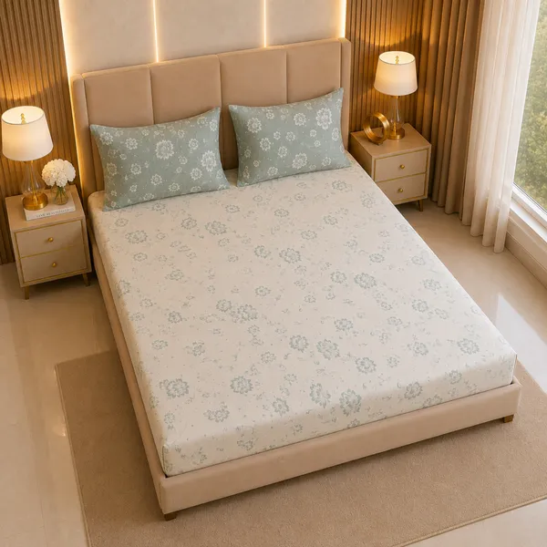 Willow_Mist_King_Size_Bedsheet_Set_1_Bedsheet_2_Pillow_Covers