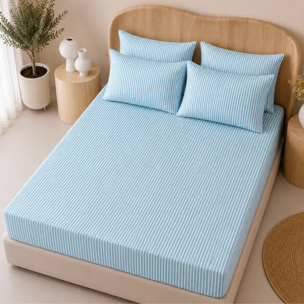 Ocean_Stripe_5_Pcs_Double_Bedsheet_Set_1_Bedsheet_4_Pillow_Covers_Copy
