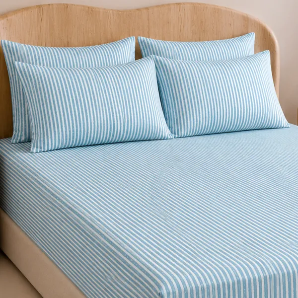 Ocean_Stripe_5_Pcs_Double_Bedsheet_Set_1_Bedsheet_4_Pillow_Covers_Copy