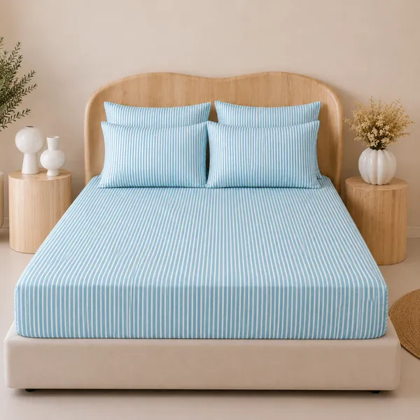 Ocean_Stripe_5_Pcs_Double_Bedsheet_Set_1_Bedsheet_4_Pillow_Covers_Copy