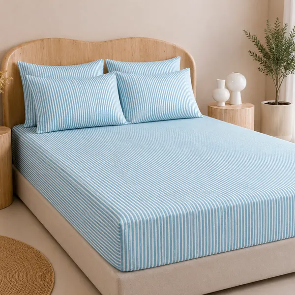 Ocean_Stripe_5_Pcs_Double_Bedsheet_Set_1_Bedsheet_4_Pillow_Covers_Copy