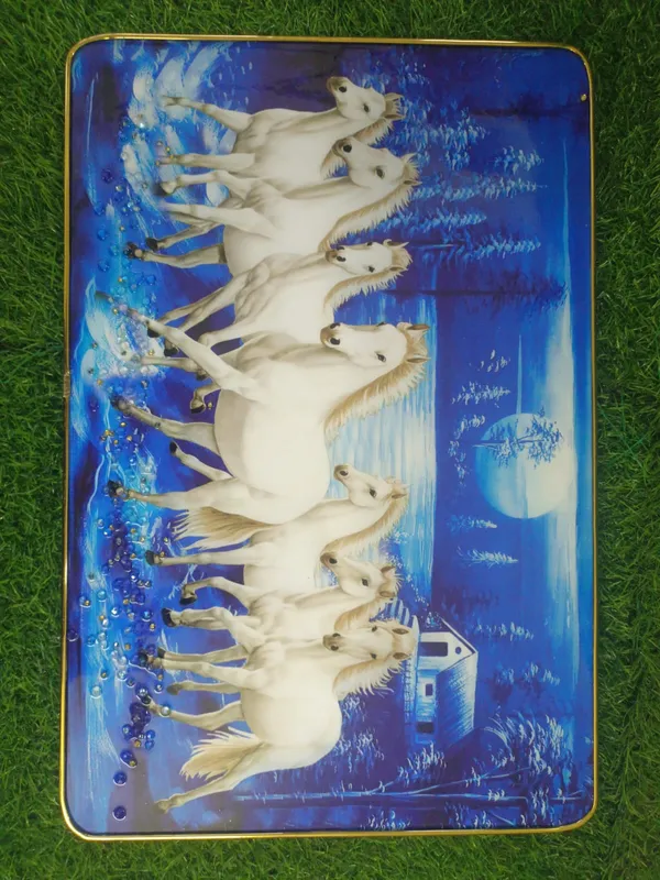 7horse_blue_crystal_photo_frame_wall_hanging