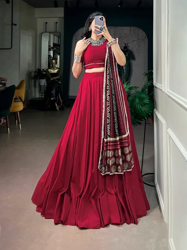Maroon_Embellished_Lehenga_Choli_Set_for_Women