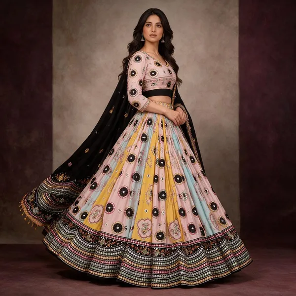 Multicolor_Cotton_Embroidered_Lehenga_Choli_For_Women