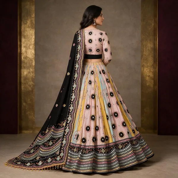 Multicolor_Cotton_Embroidered_Lehenga_Choli_For_Women