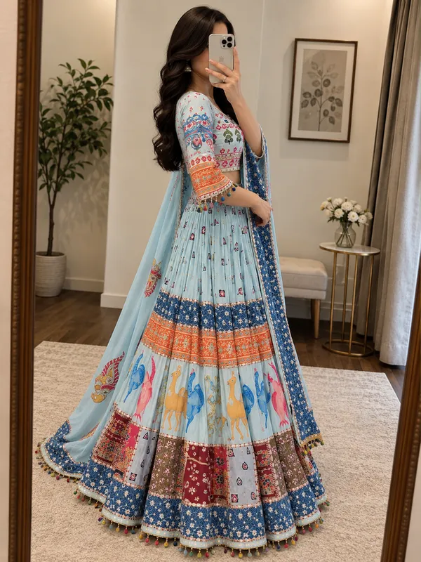 Light_Blue_Printed_Lehenga_Choli_Set_for_Women