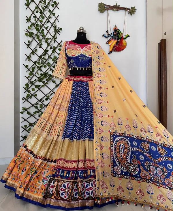 Multicolor_Printed_Lehenga_Choli_Set_for_Women