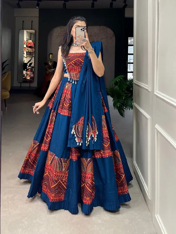 Blue_Printed_Lehenga_Choli_Set_for_Women