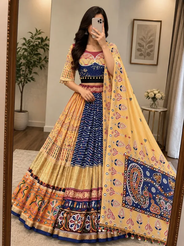 Multicolor_Printed_Lehenga_Choli_Set_for_Women