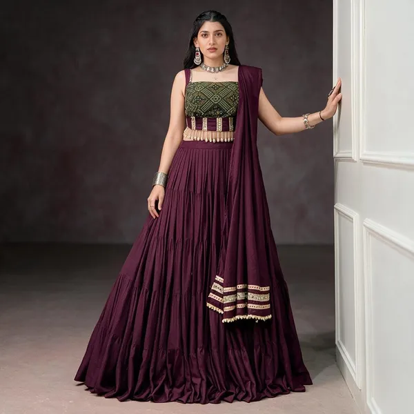 Wine_Art_Silk_Flared_Lehenga_Choli_For_Women