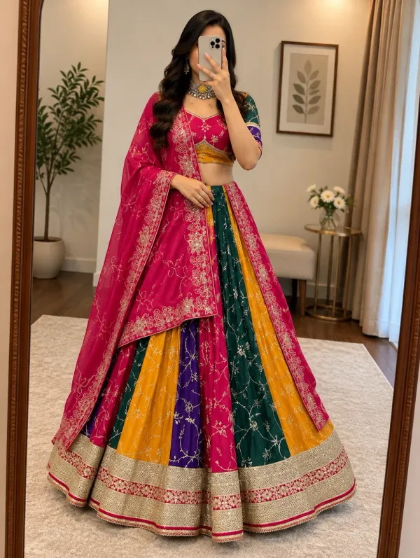 Multicolor_Art_Silk_Embroidered_Flared_Lehenga_Choli_For_Women