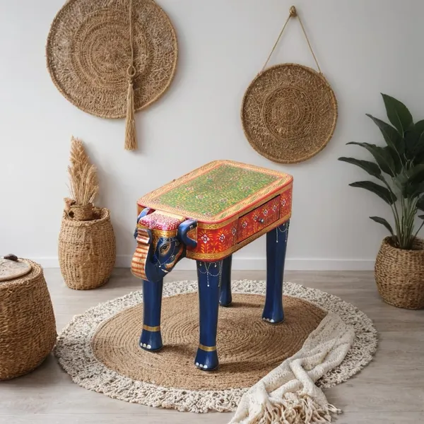 Wooden_Beautiful_Painted_Nightstand_Table_Home_Decors_Amazing_Design_Handicraft_Table_Bedroom_Decors_Lovely_Bedside_Table