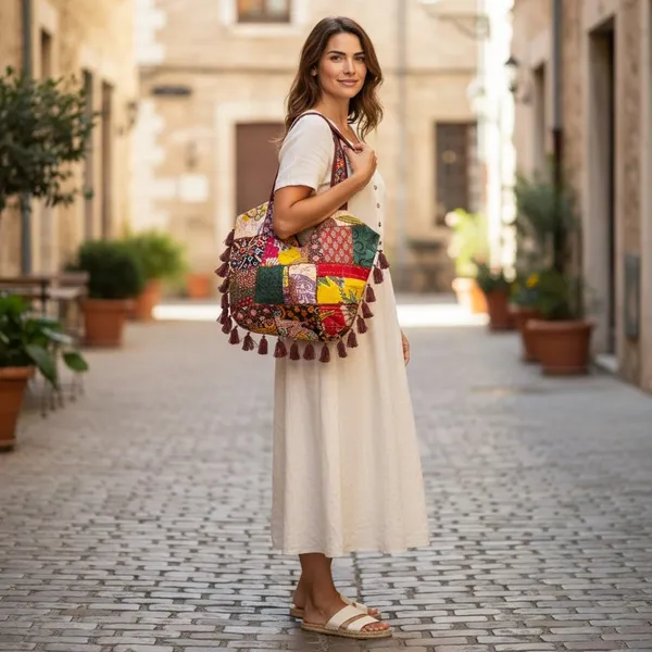 Product_Summary_Rajasthani_Embroidered_Women_S_Shoulder_Bag_Large_Multicoloured_Pure_Cotton_Tote_Bag_Handmade_Patchwork_Design_15_Litre_Capacity_With_Zipper_Closure