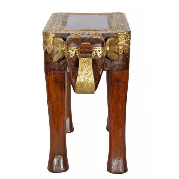 Coffee_Table_Brass_Embossed_Wooden_Cocktail_Home_Decors_Lamp_Table_Showpiece_Elephant_Table_Brown