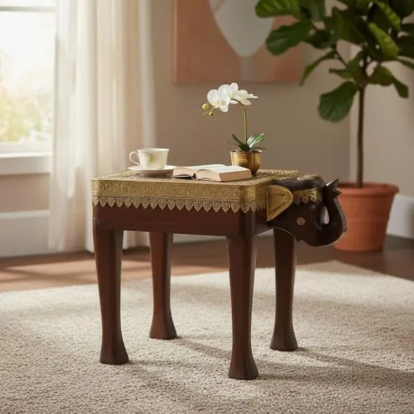 Coffee_Table_Brass_Embossed_Wooden_Cocktail_Home_Decors_Lamp_Table_Showpiece_Elephant_Table_Brown