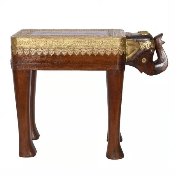 Coffee_Table_Brass_Embossed_Wooden_Cocktail_Home_Decors_Lamp_Table_Showpiece_Elephant_Table_Brown
