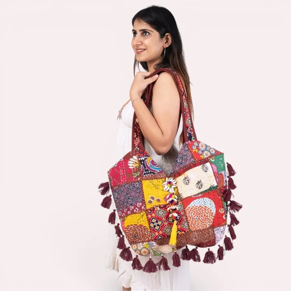 Handmade_Cotton_Patchwork_Tote_Bag_Multicolour_Double_Handle_Women_S_Shoulder_Bag_Pure_Cotton_Tote_Bag_Handmade_Patchwork_Design