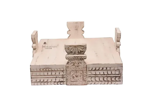 Wooden_Round_Carved_Chakki_Bowl_Coffee_Table_With_Removable_Tray_Top_Rustic_Farmhouse_Accent_Table_Decorative_Ottoman_Serving_Tray_Fruit_Basket_Stand_Antique_White_45x45x20_Cm