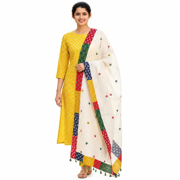 Ajrakh_Printed_Cotton_Unstitched_Dress_Material_For_Women_Red_Black_Ethnic_Suit_Fabric_Floral_Print_Cotton_Dress_Material