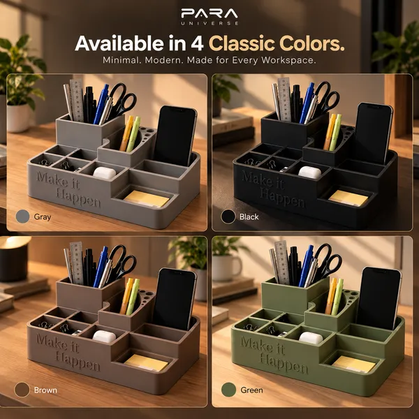 Para__Grey_Multi-Compartment_Desk_Organizer