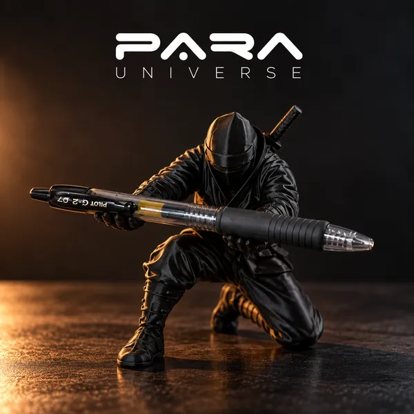 Para__Black_Ninja_Warrior_3D_Printed_Figurine