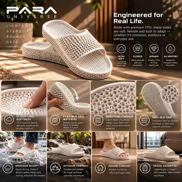 Para__Cream_TPU_Casual_Slides_for_Men_And_Women