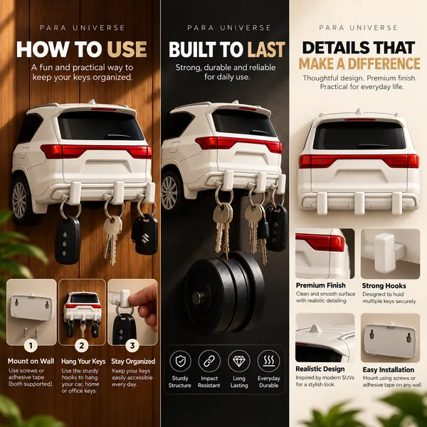 Para__Resin_Car_Shape_Wall_Mounted_Key_Holder