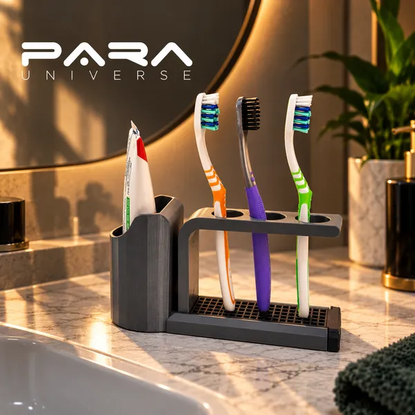 Para__Plastic_Minimalist_Toothbrush_And_Toothpaste_Holder