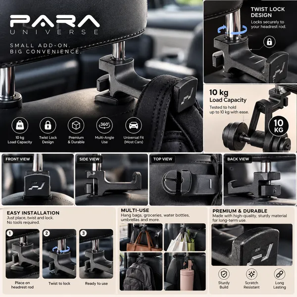 Para__Black_Twist_Lock_Car_Seat_Headrest_Hook_Hanger