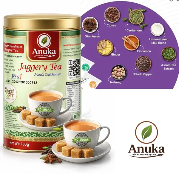Anuka_Jaggery_Tea_250_Gram_Suger_Free_Powder_Jaggery_(250_g)